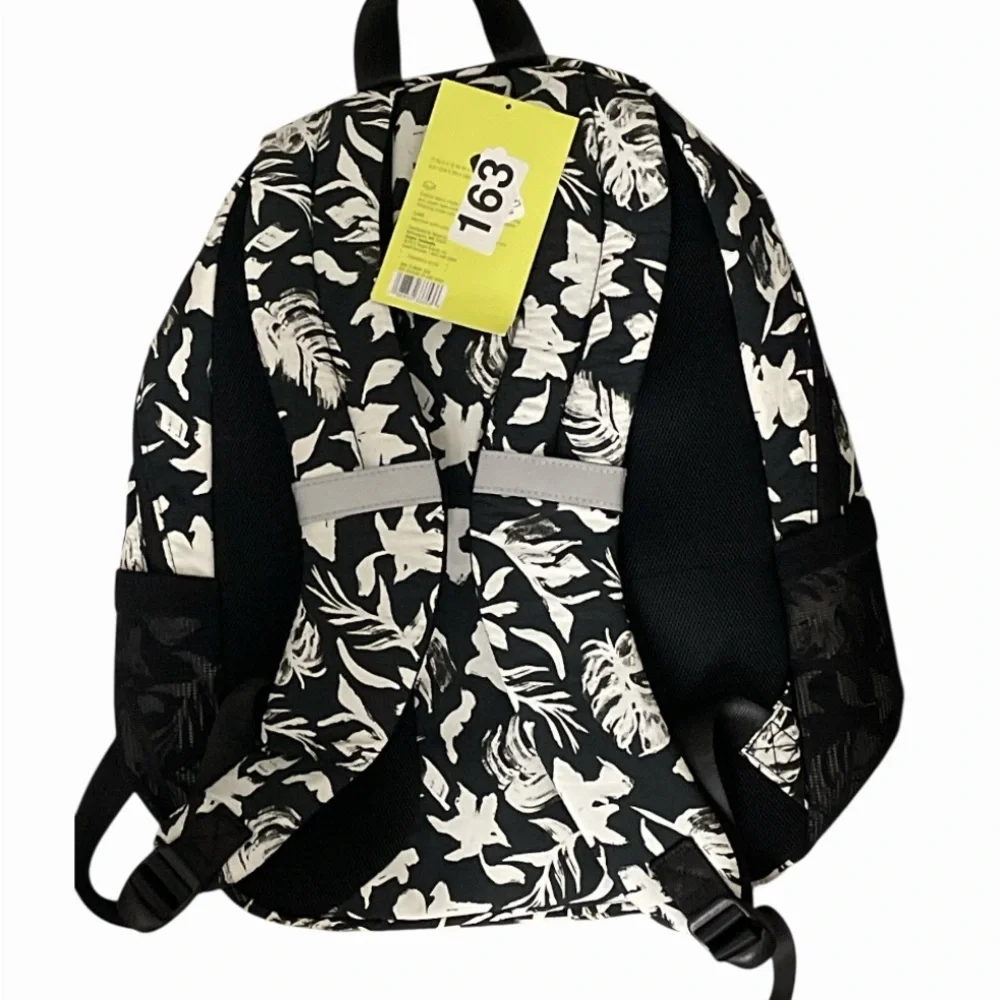 All in Motion Black and White Floral Kids Backpack